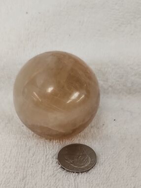 Polished Honey Calcite Sphere